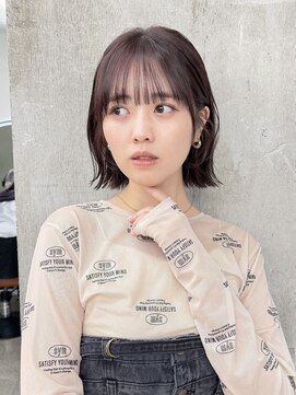 ガーデン 渋谷(GARDEN) 小顔大人ボブ暗めカラーミディアムデザインカラー