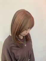 ダスティ 梓川店(Dasty)&nbsp;ピンク×ベージュ　ブロックカラー