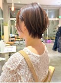 大人ショート丸みショートショートボブ恵比寿