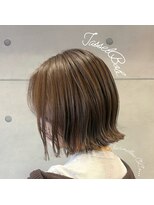 ヘアメロウ ココ(hair mellow CoCo...)&nbsp;切りっぱなしボブ×オリーブベージュ