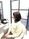 白髪ぼかし/白髪改善カラー/ショート/透明感カラー/脱白髪染め