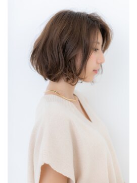 カバーヘア イヴ 戸頭店(COVER HAIR EVE) 抜け感アッシュブラウン無造作小顔大人ボブZ戸頭30代40代50代