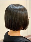 ナチュラル可愛いローグラデーションボブ