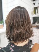 お手入れ簡単ゆるウェーブ/20代30代40代/姪浜