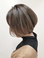 アグ ヘアー マロン梅田3号店(Agu hair marron) ナチュラル細ハイライトボブ