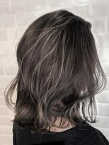 オーブ ヘアー ウィズ 仙台店(AUBE HAIR with) 【AUBE HAIR】セミハイライト_フリンジロブ