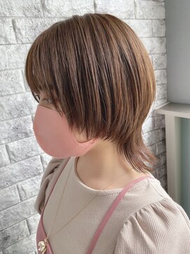 リアイス(Re:ICE) ミニウルフ/くすみブルー/流れるレイヤー/インナーハイライト