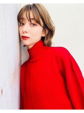 ルーク 立川(LUK) Lien☆前髪シースルーバング×レイヤー外ハネミディ　立川