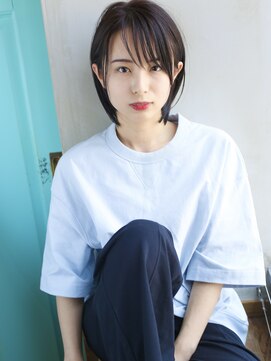 バース(BIRTH) 天神【BIRTH】グレージュアッシュ×耳掛けシースルーバング　11