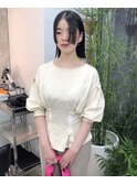 プツっとボブ/ハンサムバング/黒髪