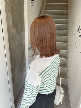 アイリー 名古屋(A/LEE) 切りっぱなし/ミルクティーベージュ