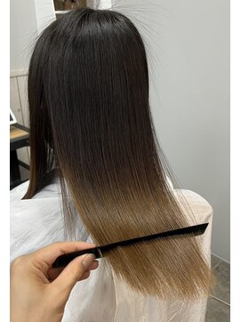 【clomus】ブリーチ毛対応　酸性ストレート