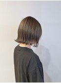 大人可愛い透明感ブリーチなしくすみカラー小顔プリカール