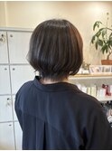 ショート×グレージュカラー