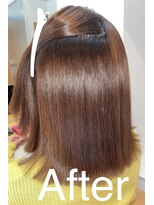 スリーク(SLEEK)&nbsp;SLEEK式髪質改善【縮毛矯正】　アフター内側