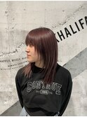 ミディアムレイヤー×ウルフ×くびれ×内巻き 20代30代40代