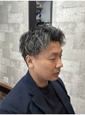 メンズ　ハイライト　パーマ