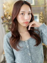 カバーヘア イヴ 戸頭店(COVER HAIR EVE)&nbsp;大人美人チェリーレッドひし形レイヤーカットc7戸頭20代30代40代