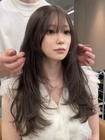 サイン 表参道(SIGN) 韓国ヘアーハッシュカットレイヤーカットグレージュブリーチ無し