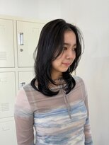 デビュー 沖縄泡瀬店(Debut)&nbsp;くびれヘア/アプリコットオレンジ/ハイライトカラー/沖縄市