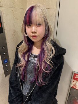 【maria】inner color/デザインカラー/顔周りカット/ブリーチ