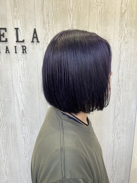テーラヘアー 高座渋谷店(TELA HAIR) ボブ×ヴァイオレットカラー