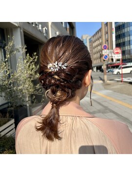 ミルクティ 三条店(Milk tea) ミディアムのヘアセット