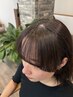 メンテナンスカット+前髪縮毛矯正