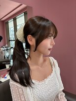 ボタン コロン 表参道 原宿(VOTAN COLON)&nbsp;結んでも可愛く盛れる顔まわり☆小顔見え抜群ヘア＋透明感カラー