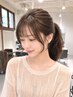 【学割U24限定 】前髪顔まわりカット+カラー+ケラチントリートメント¥7700