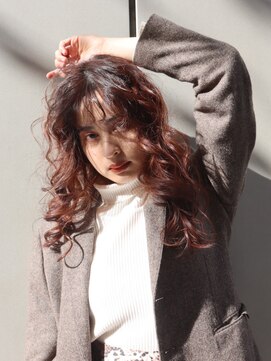 ティメレ 神戸三宮(Timere) バーガンディメイク×セミウェットウェーブ【Timere神戸三宮】