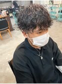 メンズカット×mixパーマ