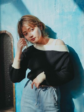 ビレッツ(Belet's hair) 【Belet's中野】　外ハネミルキーベージュ