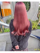 エレン バイ アルティナ(Ellen by artina)&nbsp;チェリーピンク_シースルー前髪_エアストレート_ヴェールカラー2