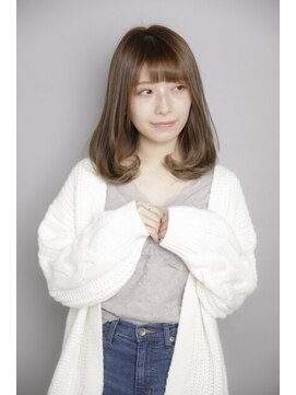 ルルディ バイ アフロディーテ銀座(luludi by APHRODITE) アンブレラカラー/こなれミディ/ウェーブパーマ/前髪/銀座