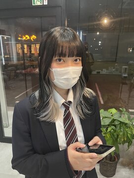 ムード タテマチ(mood tatemachi) 黒髪卒業！インナーホワイトグレー！