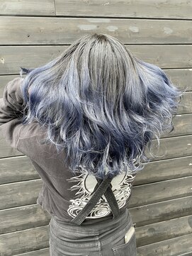 プルメリアドット(Plumeria.) ブルーグラデーション