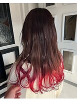 ケセラ(quesera)&nbsp;ピンクブラウンとレッドグラデーション【大分/ケセラ】