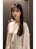髪質改善ストレートロングスタイル