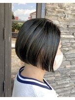 ルプラ ガーデン(le-pla garden)&nbsp;前下がりボブ#オリーブグレー#ショートボブ#豊橋#豊川#田原