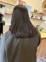 ヒントステーション(HINTSTATION)&nbsp;〈浅草 半個室〉重めミディ/オリーブグレージュ