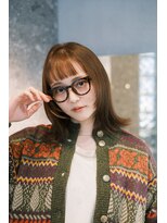 アンリオマール(an rio MAR) 冬のこっくりオレンジカラー × 顔周りレイヤーカット