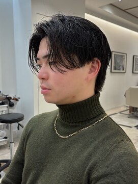 ガレリアメンズサロン 栄店(GALLARIA men's salon) センターパート/ダウンパーマ