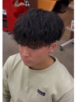 リップス 吉祥寺アネックス店(LIPPS)&nbsp;波巻きパーマ 刈り上げマッシュ メンズパーマ 波巻きツイスパ