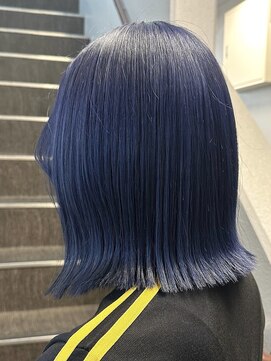 ラボヌールヘアーパルフェ 大宮西口店(La Bonheur hair parfait) ◎ブリーチ2回ネイビーブルー◎