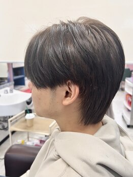 サム S+D HAIR COMMUNITY SAMの写真/【メンズカット＋縮毛矯正2時間☆】髪質に合わせた薬剤選びでピンとしない、自然で艶のある仕上がりに◎