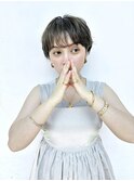ミニウルフレイヤーカット顔周りカット前髪カットショート/大宮