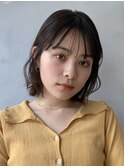 ボブレイヤー　結べるボブ　グレージュ