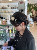ツインお団子ヘアアレンジ