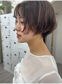 ショートボブ/顔周りレイヤー